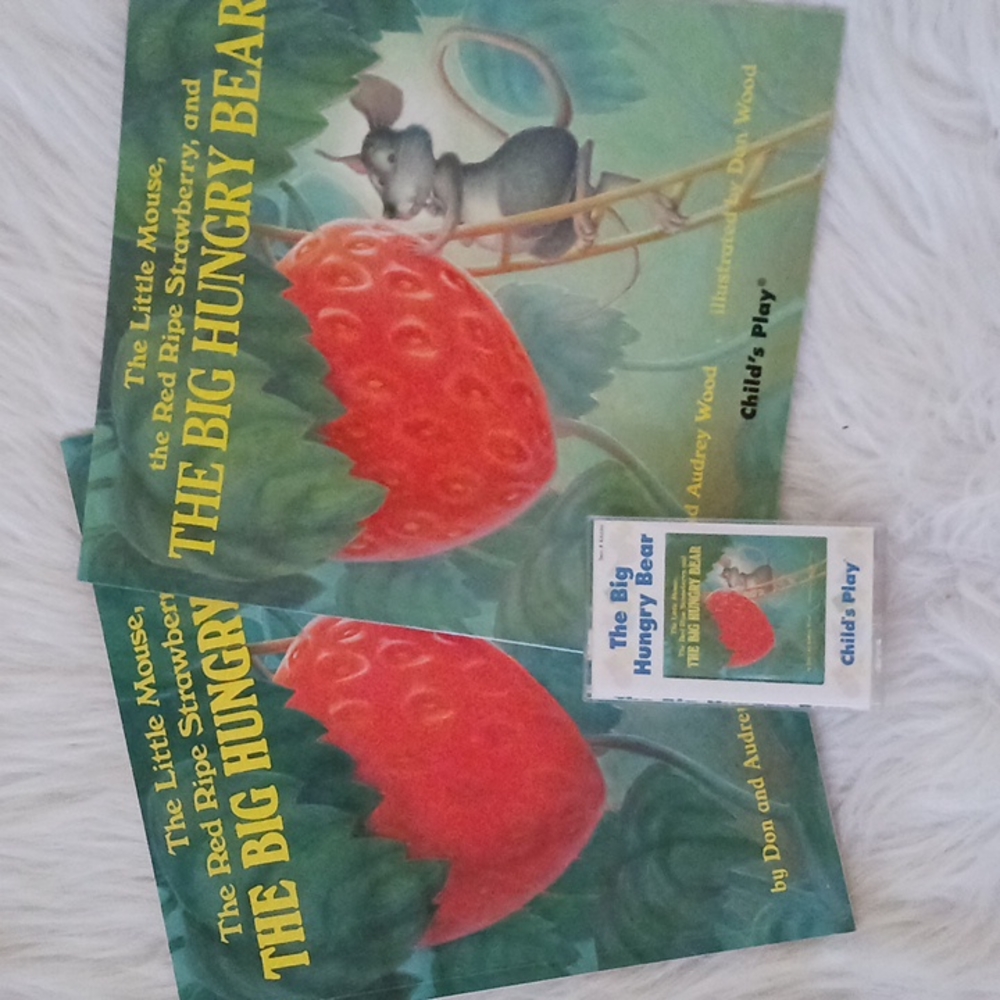 Two The Big Hungry Bear Books and Casette